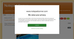 Desktop Screenshot of notepadcorner.com